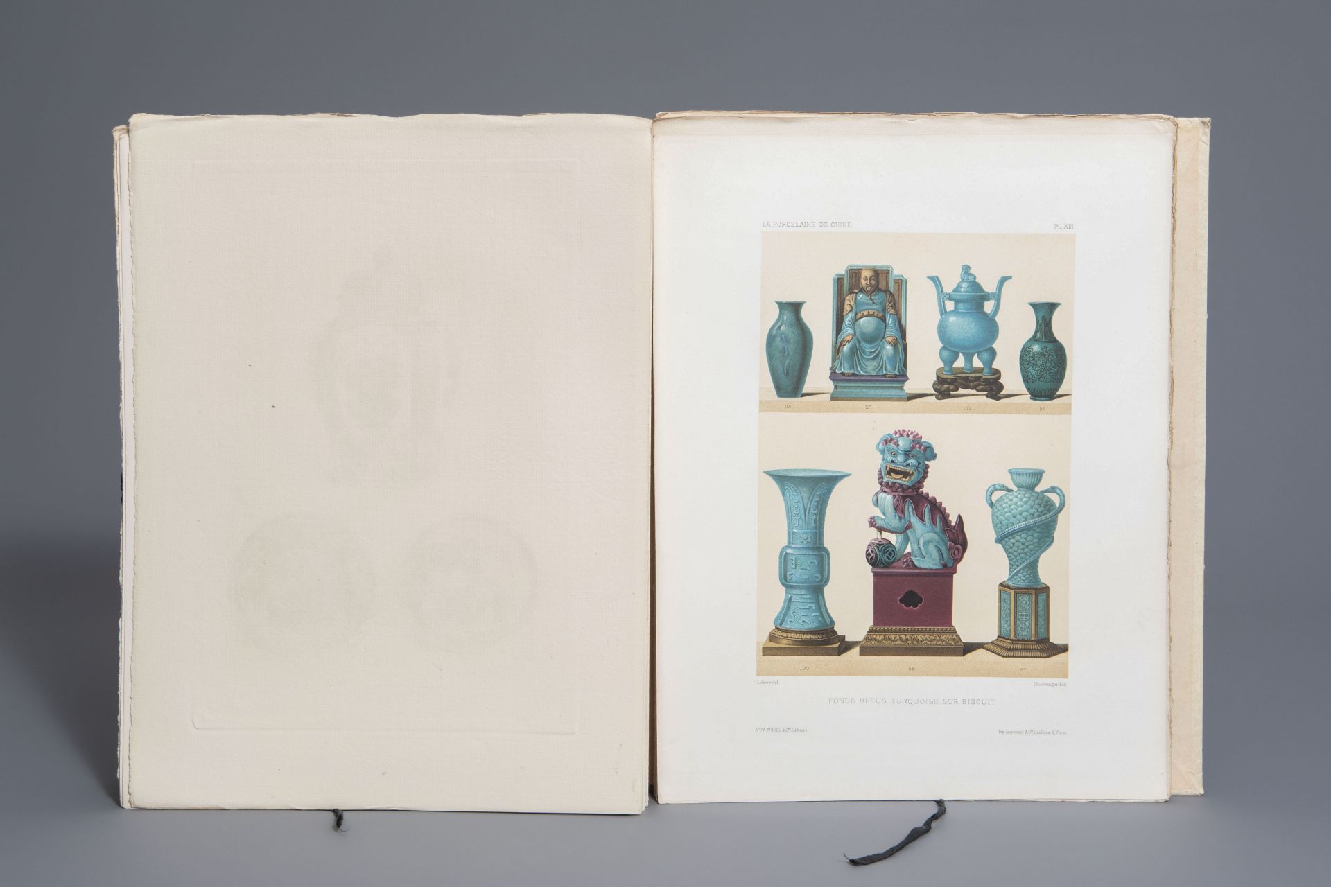 Octave Du Sartel: 'La porcelaine de Chine dŽcors, marques, [...] contrefaons', Paris, 1881 - Image 6 of 7