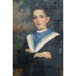 Frans Verhas (1827-1897): Portrait of a youngster, oil on canvas, dated 1894