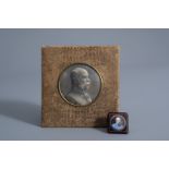 A photo portrait of Emperor Franz Joseph I of Austria and a miniature portrait, Hungary, 19th C.