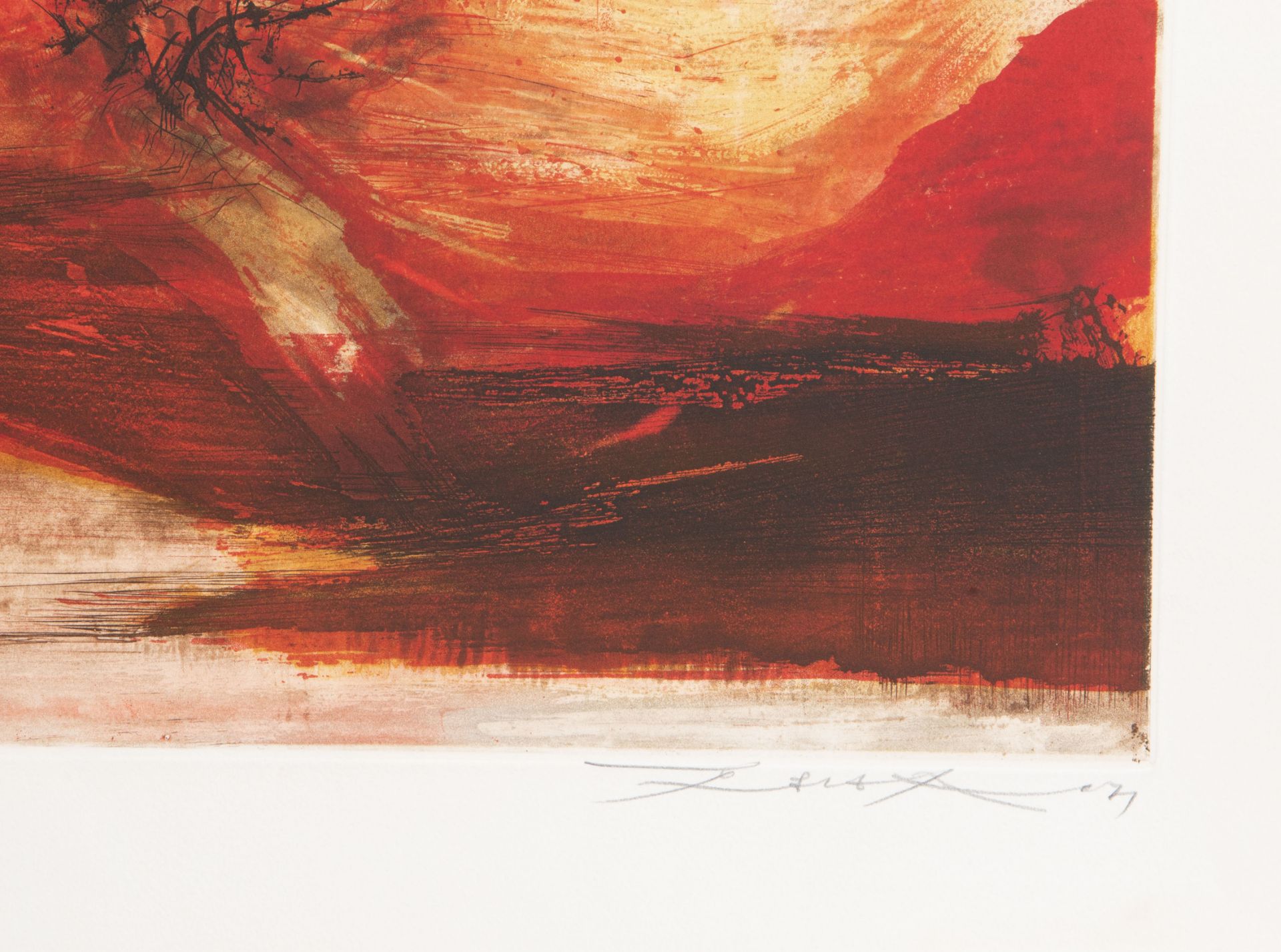 Zao Wou-Ki (1921-2013): Untitled, etching and aquatint, dated (19)71, with accompanying literature - Image 3 of 5