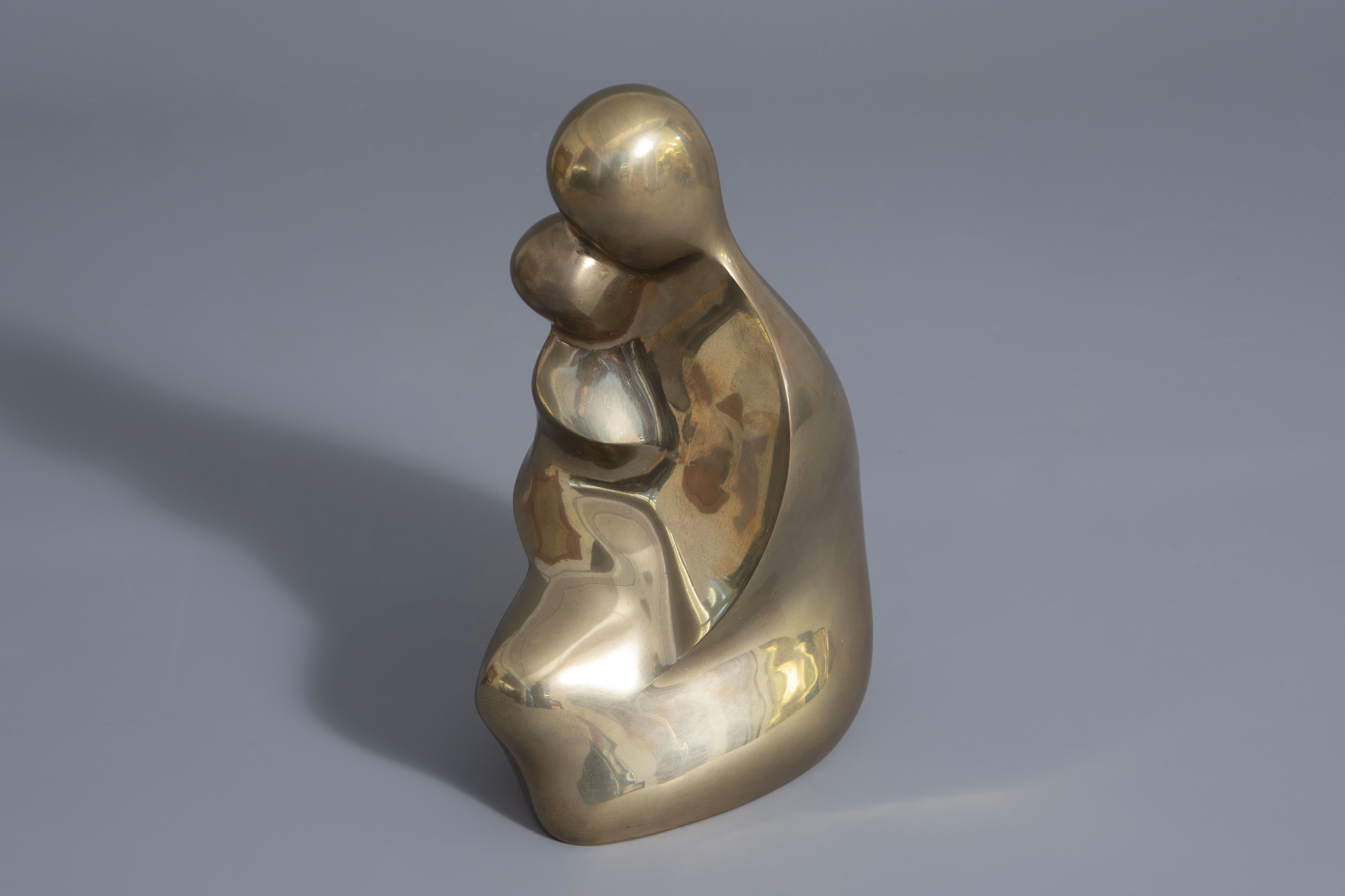 Michel Beck (1928): Mother and child, bronze, ed. 5/7