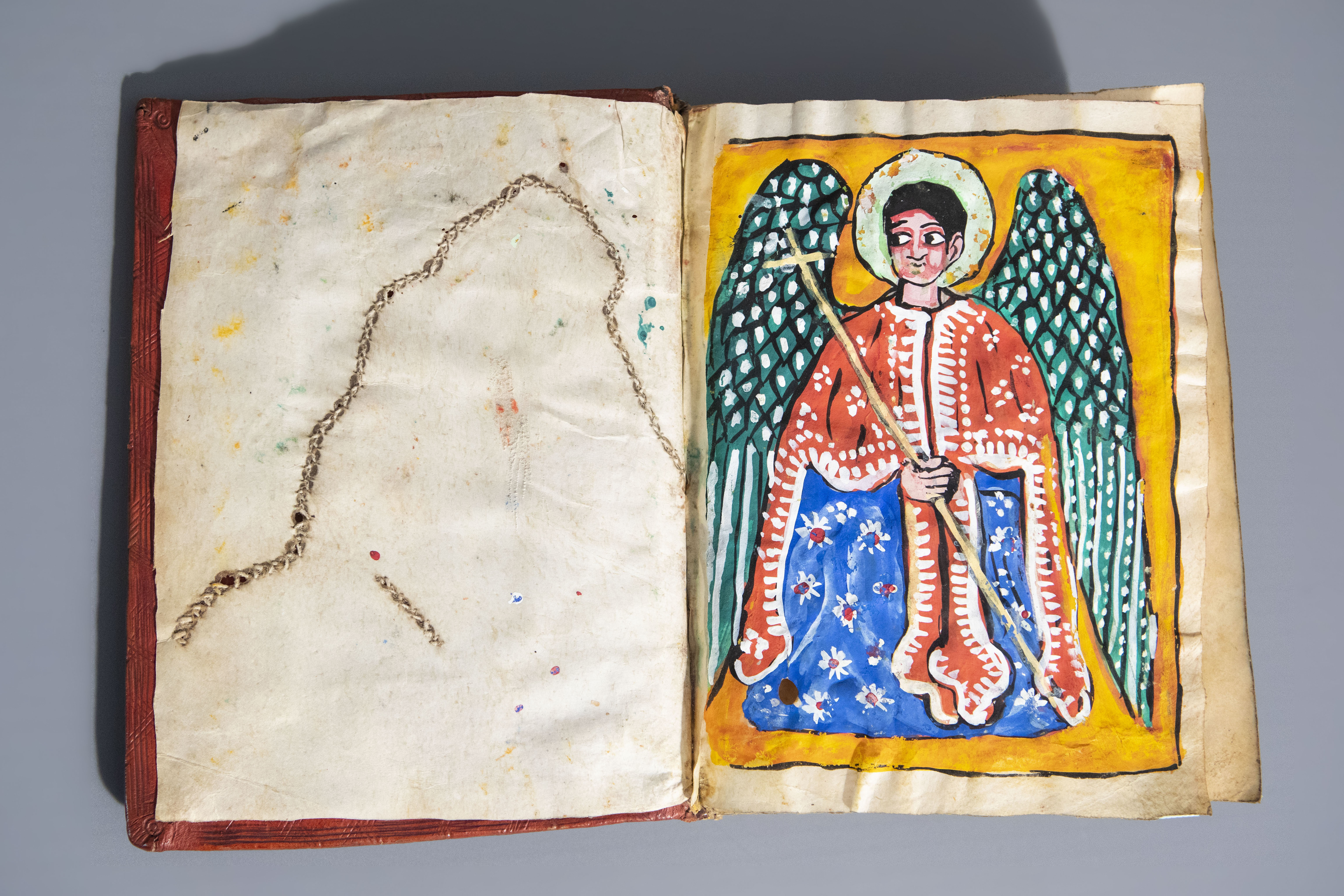 An Ethiopian illuminated manuscript, presumably Ge'ez, 19th/20th C. - Image 5 of 7
