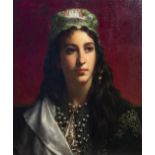Jan Portielje (1829-1908): Spanish beauty, oil on panel