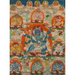 A 'Mahakala' thangka, Tibet, 19th C.