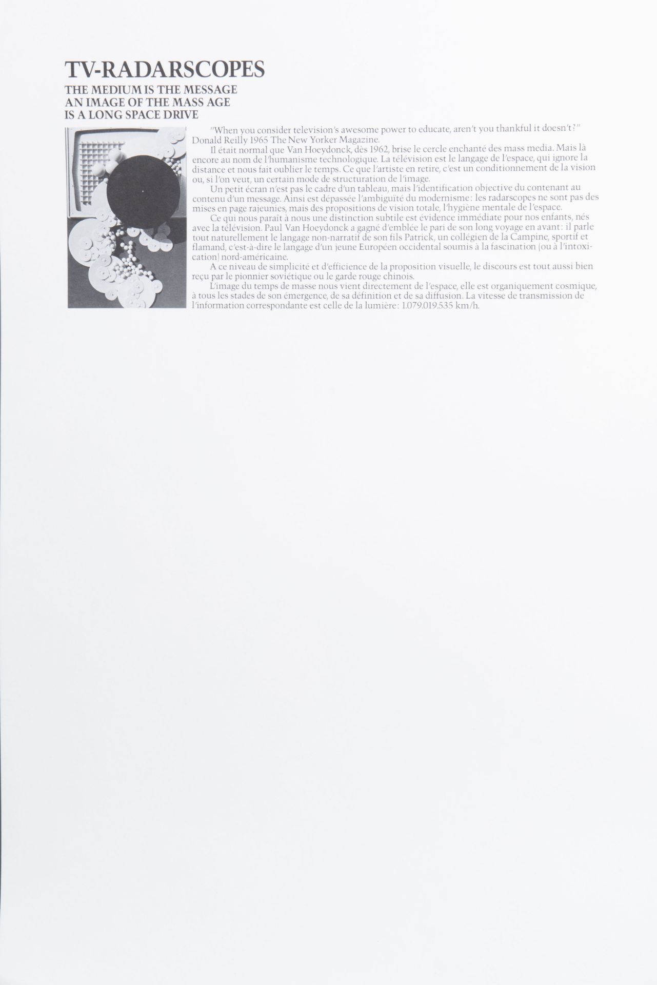 Pierre Restany: 'Kosmo Notes. Paul Van Hoeydonck. Interview: Marcel van Jole', Antwerp, Genve, '76 - Image 19 of 43