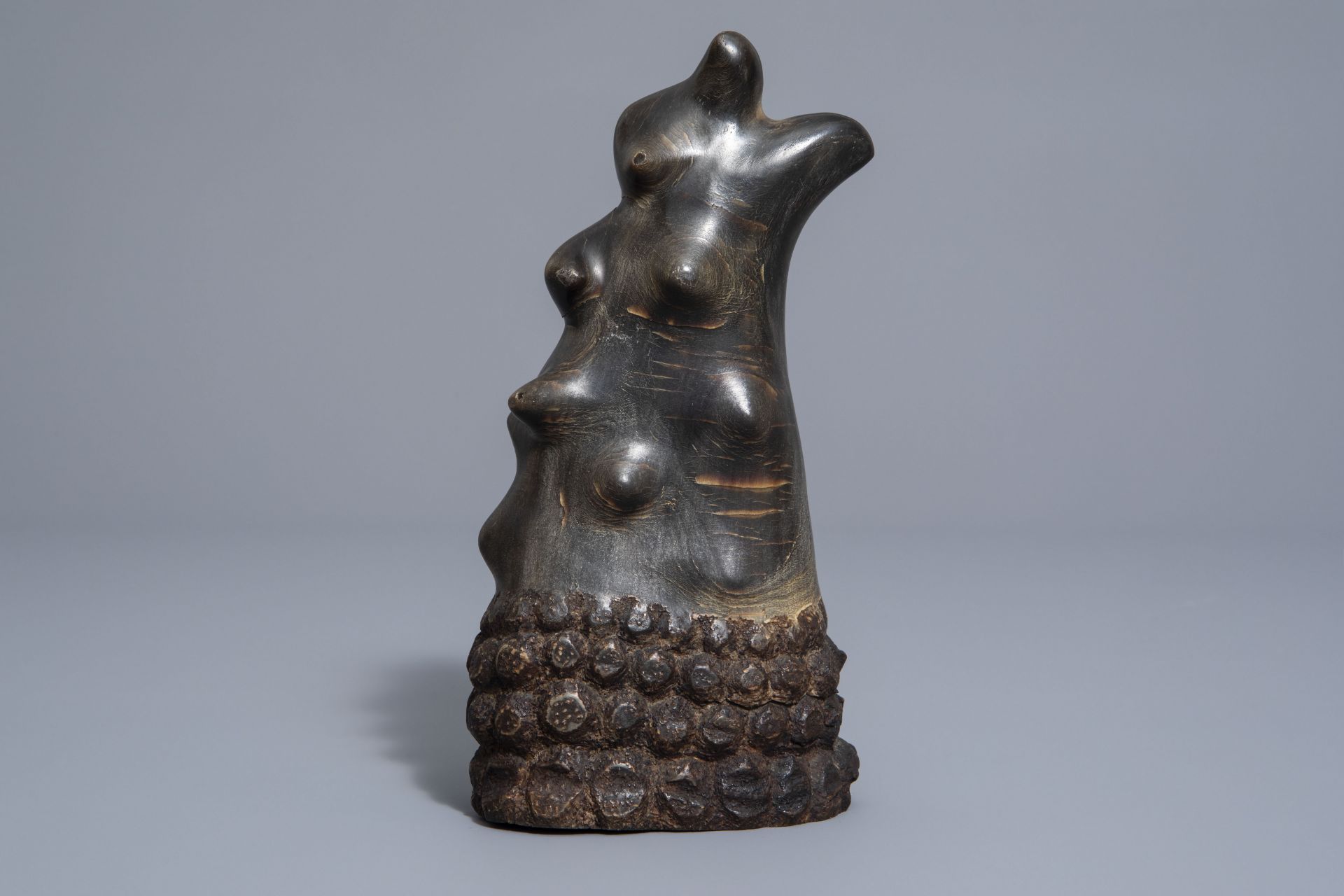 A Sng t giac or scholar's object in polished rhinoceros horn, Vietnam, 19th/20th C. - Image 4 of 7