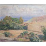 Franois Pycke (1890-1960): 'Gu•mar - Teneriffe' (GŸ’mar), oil on canvas, dated 1955