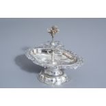 A silver centerpiece with floral design, Germany, probably Zwickau, maker's mark I.M. (?), 19th C.