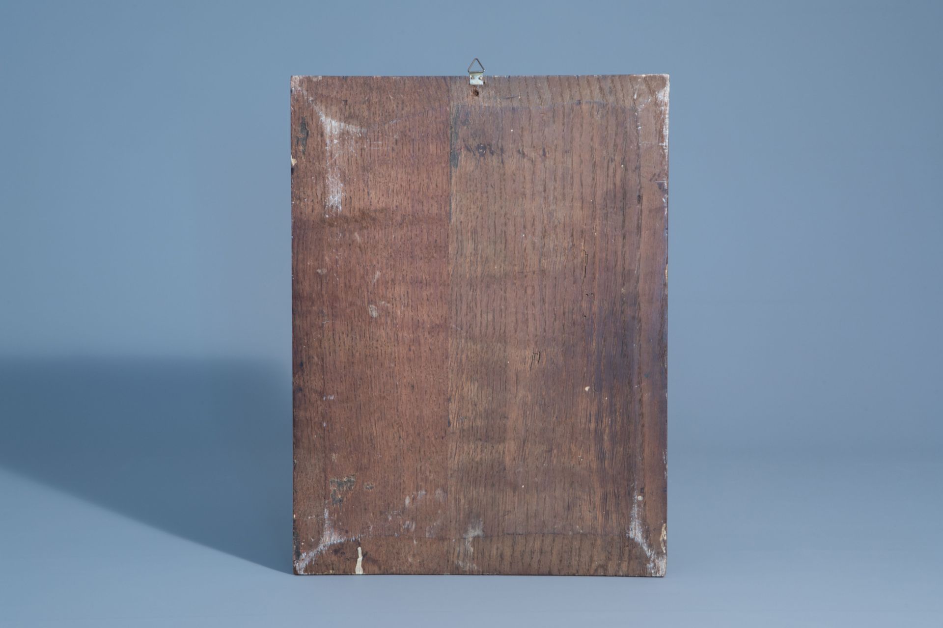 A wooden Gothic revival chapel shaped watch holder and a Ressurection of Christ, Holland, 19th/20th - Image 11 of 13