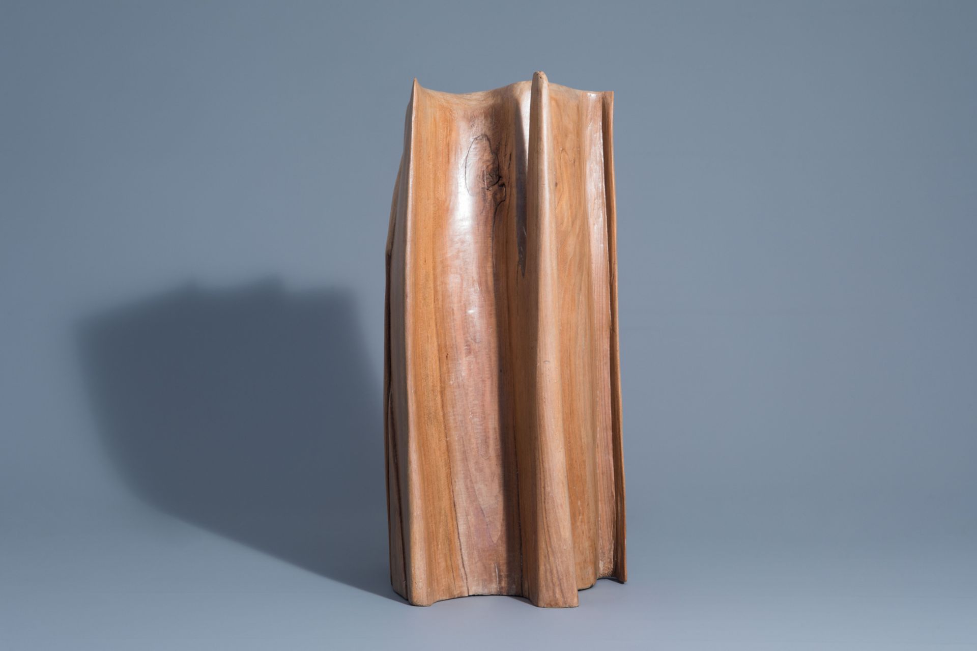 Monogrammed VDB (?): Untitled, wood sculpture - Image 5 of 8