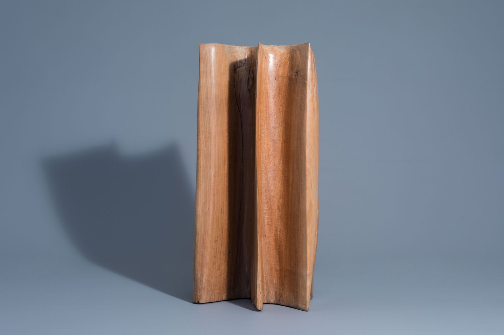 Monogrammed VDB (?): Untitled, wood sculpture - Image 3 of 8