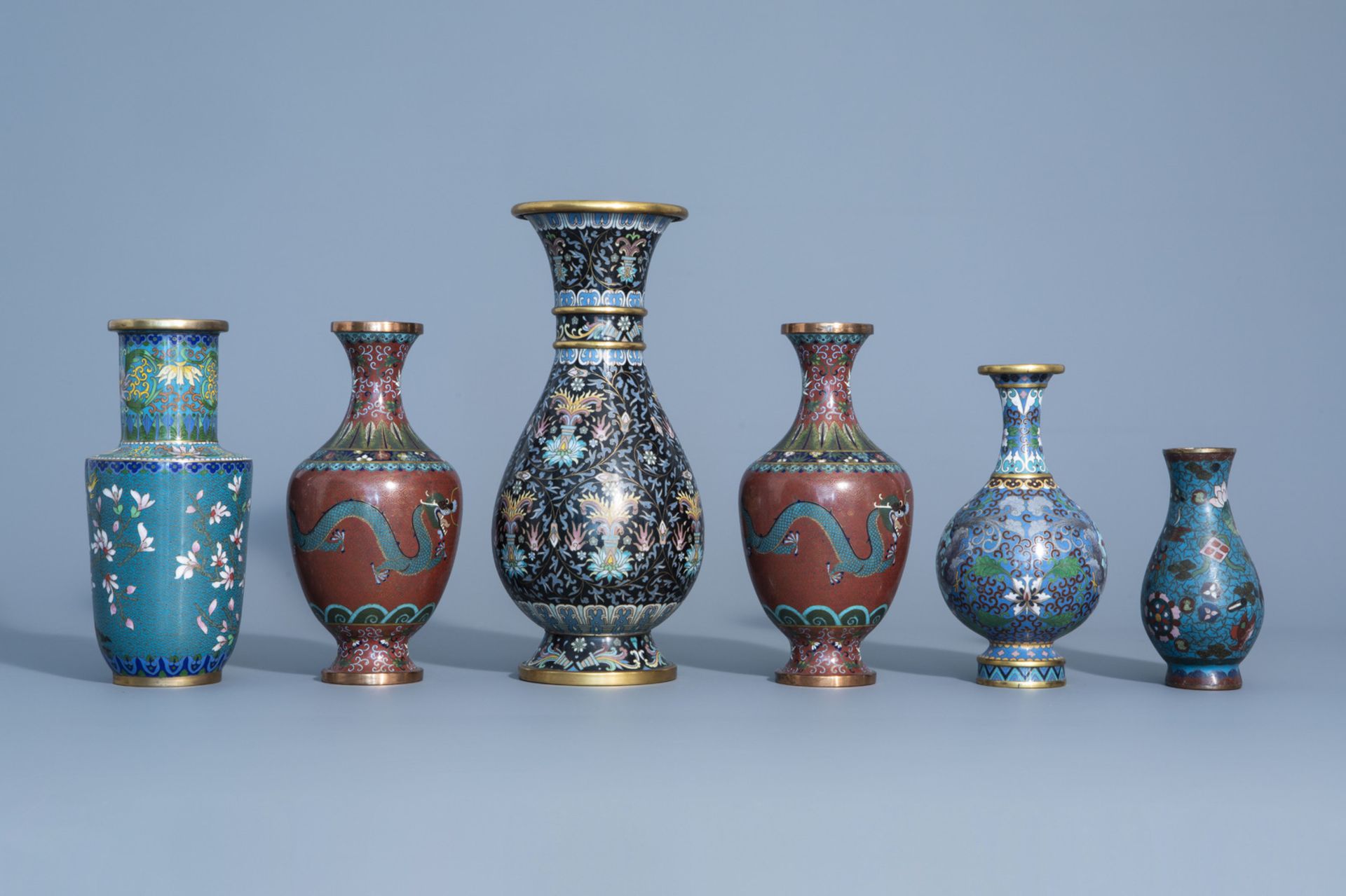 A varied collection of Chinese cloisonnŽ and enamel wares, 19th/20th C. - Bild 3 aus 15