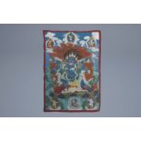 A 'Mahakala' thangka, Tibet, 19th C.