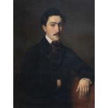 Theodore Bernard De Heuvel (1817-1906): Portrait of Edouard van Rullen (Ruelen), oil on canvas, date