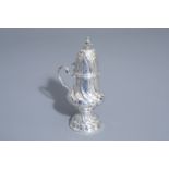 A silver Louis XV style mustard pot, dated [17]77