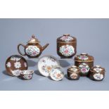 A collection of Chinese famille rose Batavian wares, 18th C.