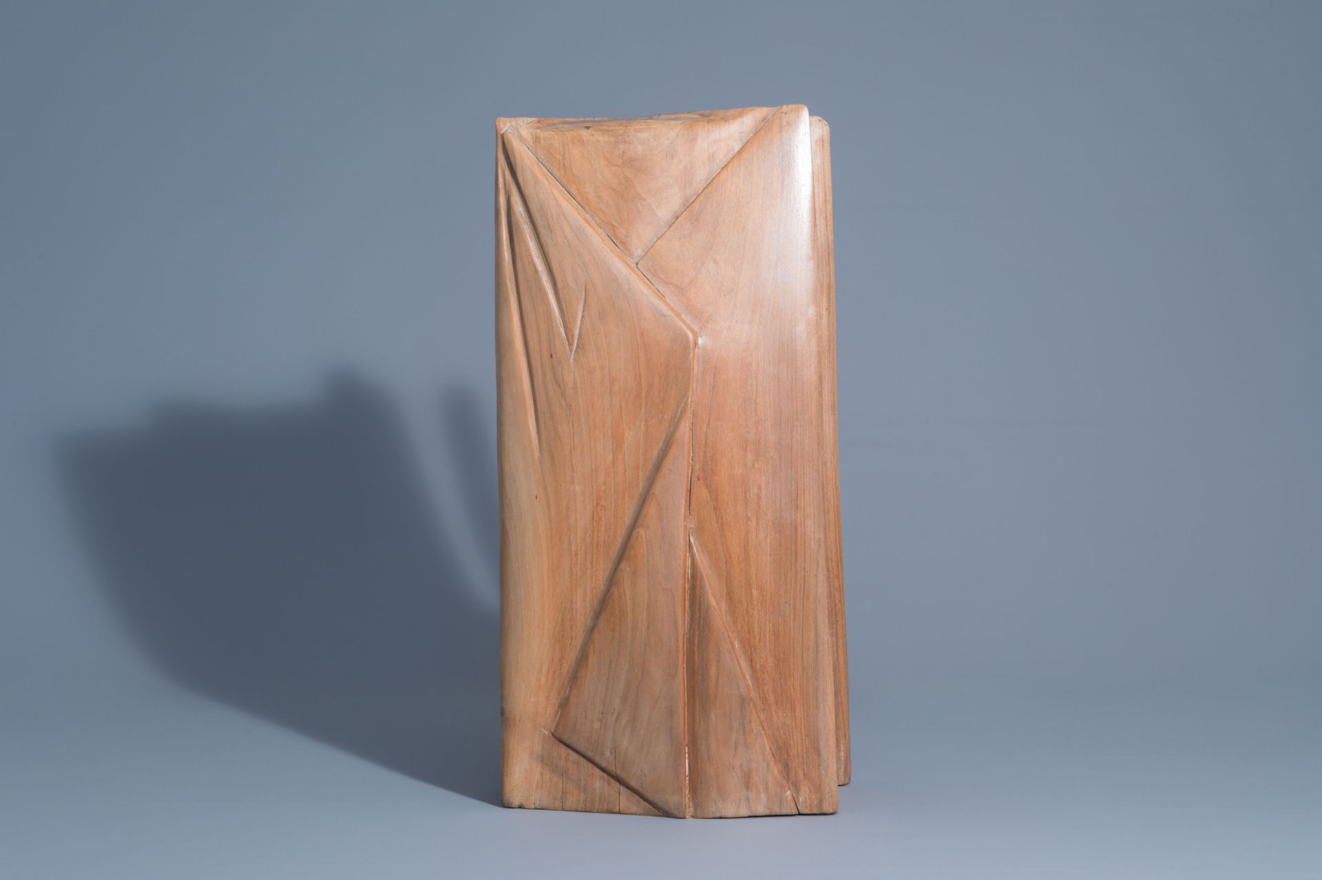Monogrammed VDB (?): Untitled, wood sculpture - Image 2 of 8