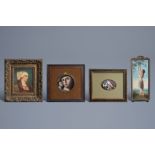 European school: Four various small works, 19th/20th C.