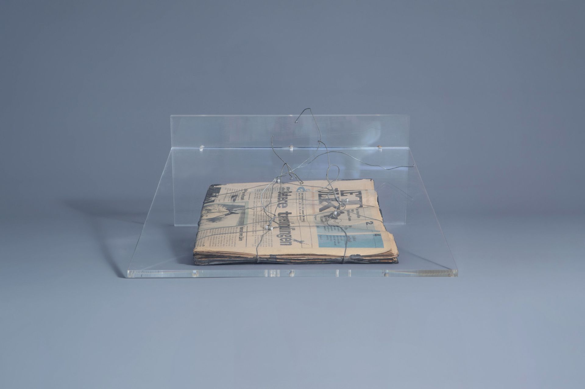 Illegibly signed (20th C.): Untitled, oil on paper on a plexiglass base, [1989] - Bild 8 aus 9