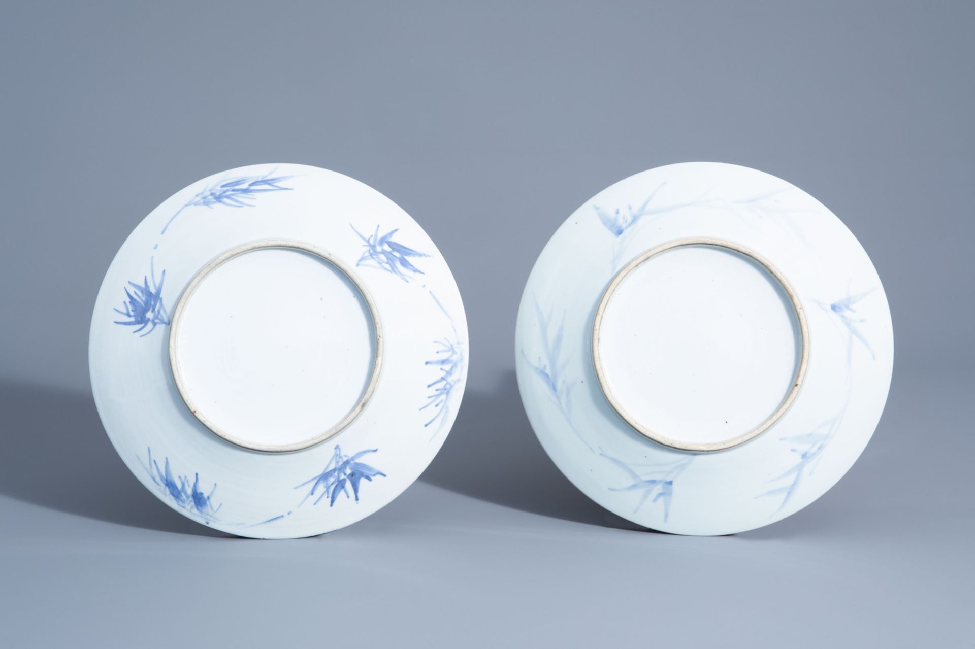A varied collection of Chinese blue and white porcelain, 19th C. - Bild 3 aus 11