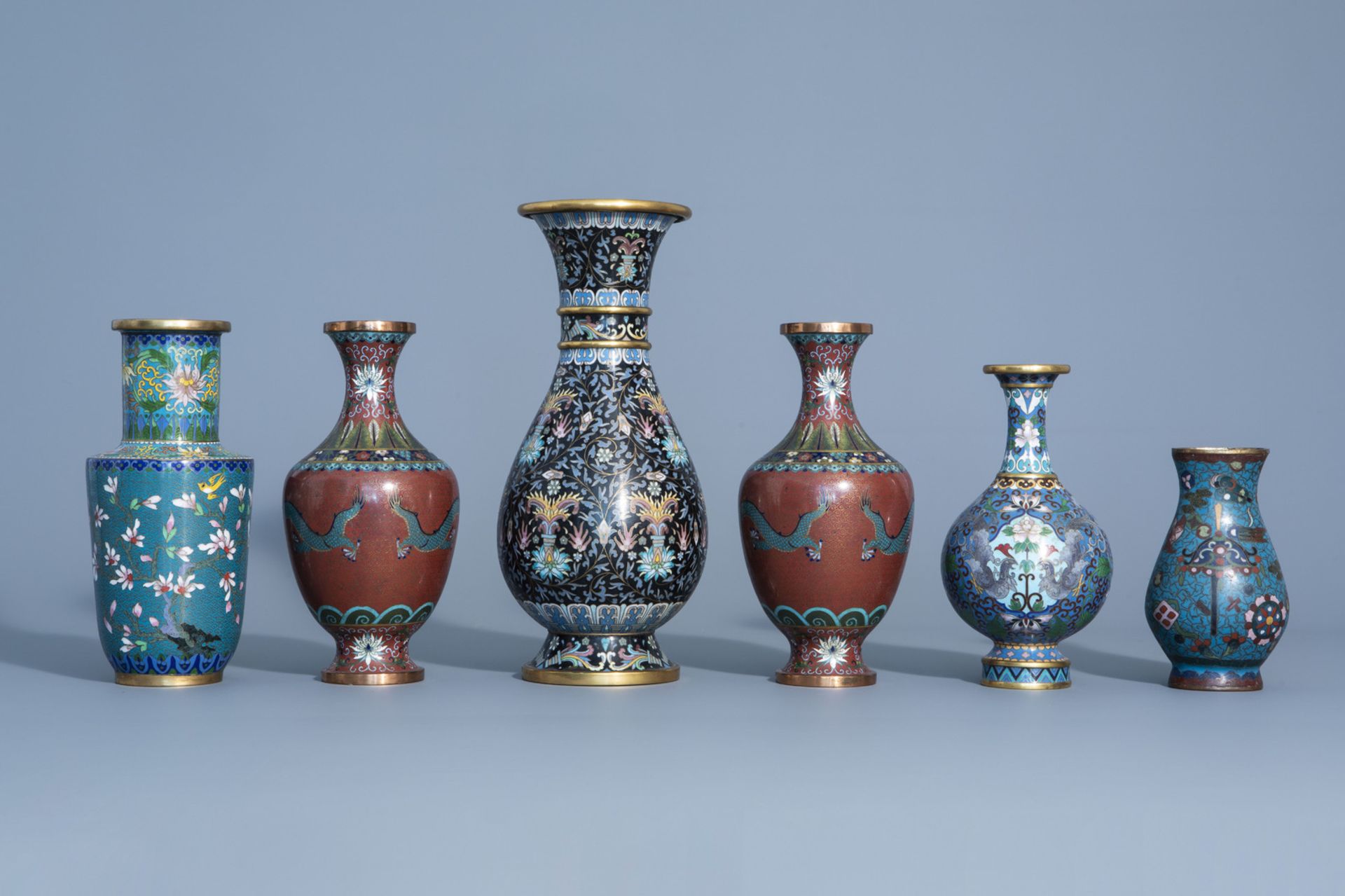 A varied collection of Chinese cloisonnŽ and enamel wares, 19th/20th C. - Bild 4 aus 15