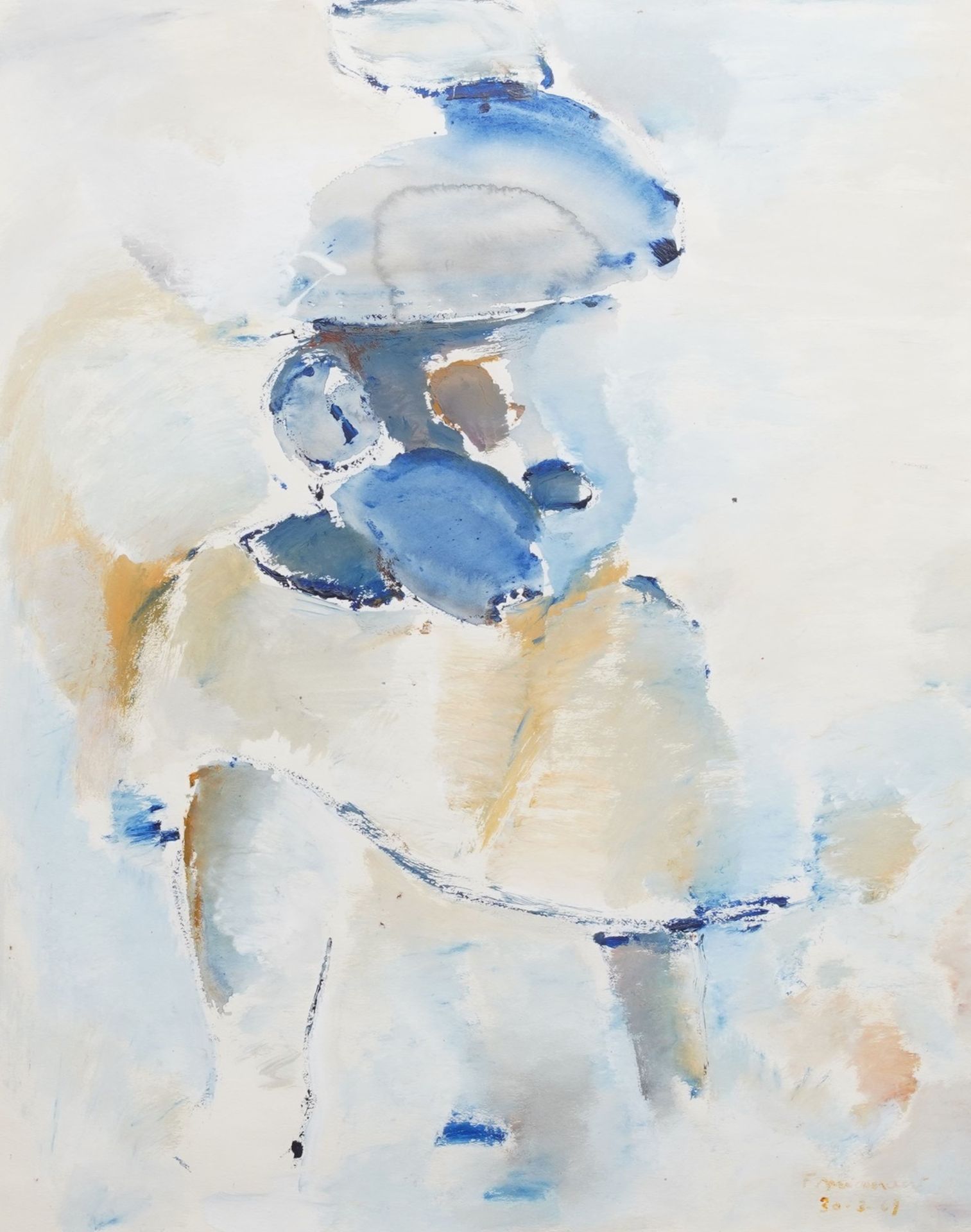 Frans Minnaert (1929-2011): Untitled, watercolour on paper, dated [19]69