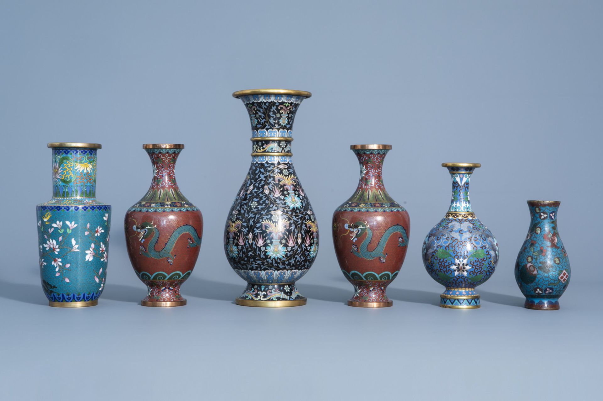 A varied collection of Chinese cloisonnŽ and enamel wares, 19th/20th C. - Bild 5 aus 15