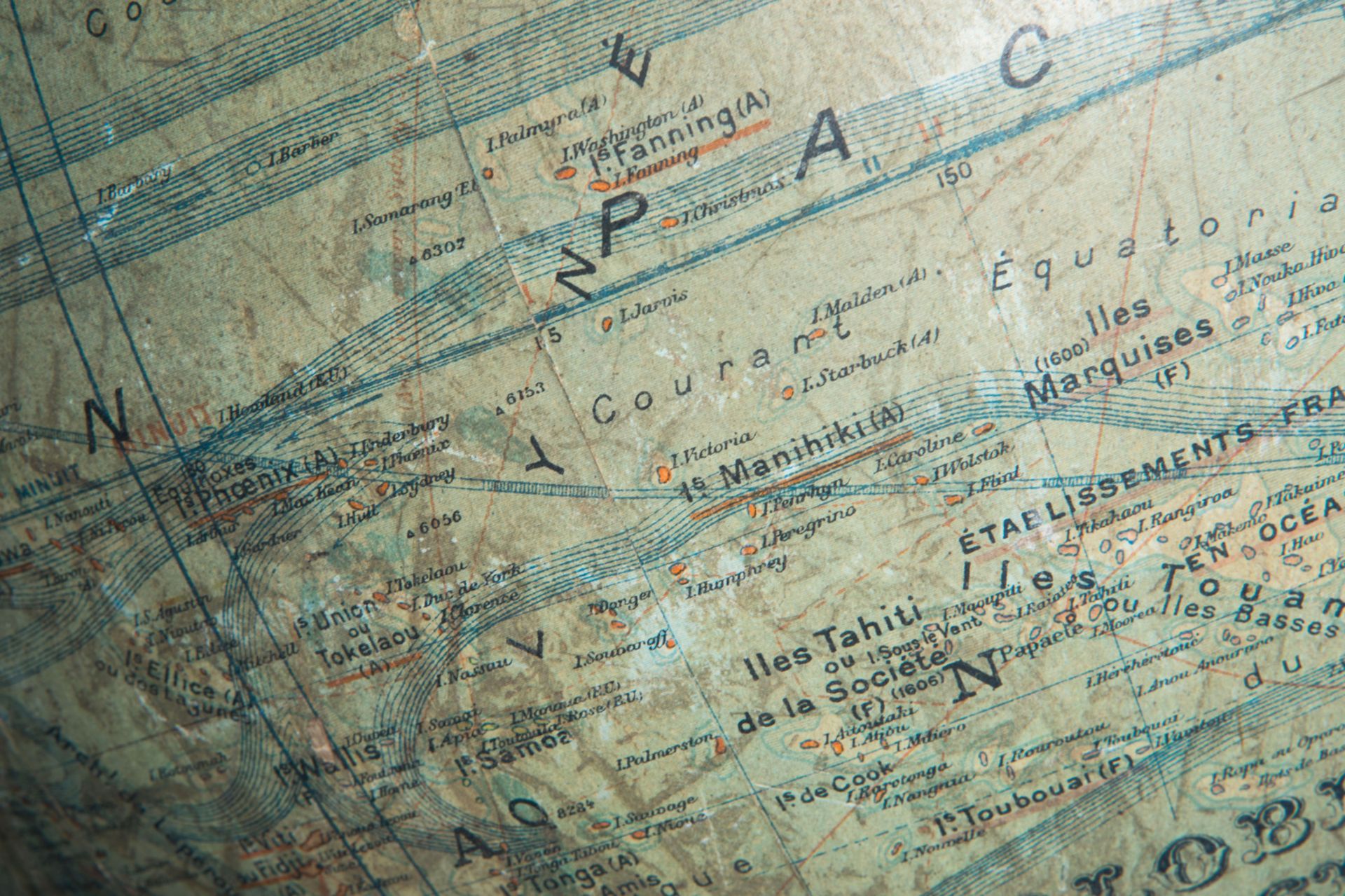 A Joseph Forest globe on an ebonized wooden base, France, about 1900 - Image 13 of 13