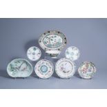 A varied collection of Chinese famille rose porcelain, 18th C. and later