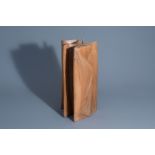 Monogrammed VDB (?): Untitled, wood sculpture