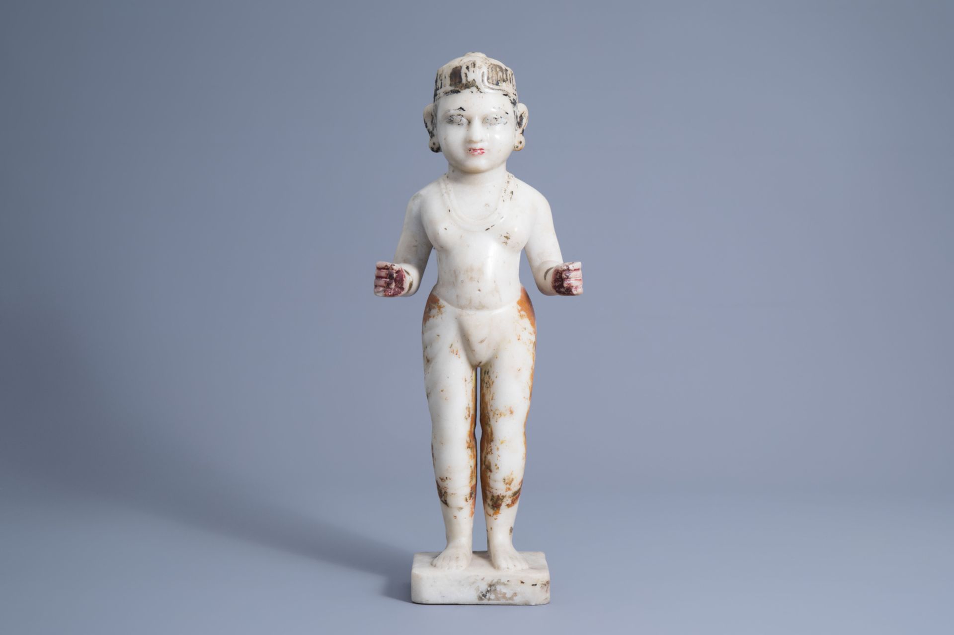 A Jain marble figure of Tirthankara, 19th C.