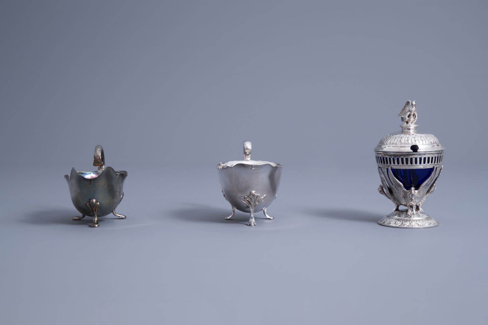 An interesting and varied collection of silver table objects, various origins, 19th/20th C. - Image 13 of 22