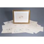 John Lennon (1940-1980): 'Bag One' with 15 lithographs and one additional framed erotic lithograph,