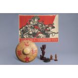 A varied collection of Chinese items from the Cultural Revolution, second half of the 20th C.