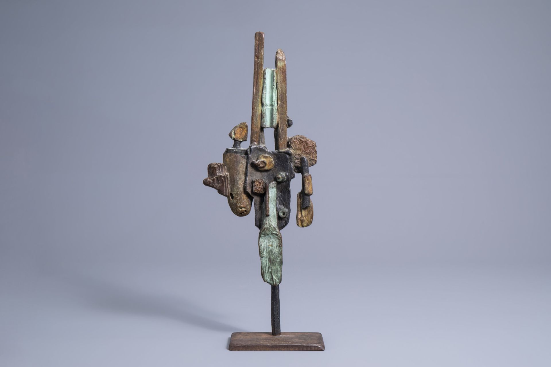 Patrick Chappert-Gaujal (1959): Untitled, polychrome patinated bronze, dated 2001 - Image 2 of 8