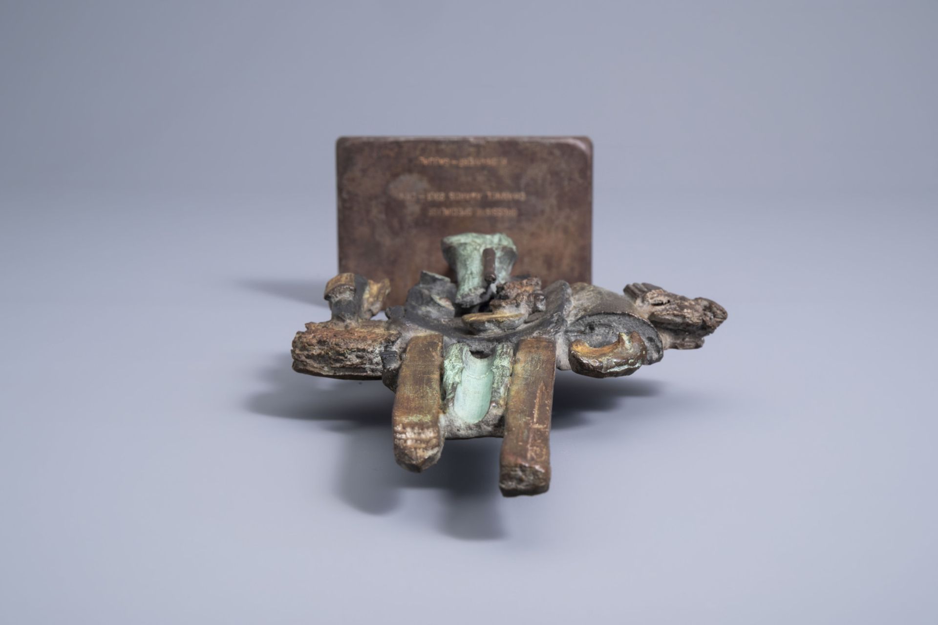 Patrick Chappert-Gaujal (1959): Untitled, polychrome patinated bronze, dated 2001 - Image 8 of 8