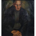 Jan Mulder (1895-1988): Portrait of a man, oil on canvas, dated (19)24