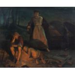 European school: Judas Iscariot, oil on canvas, 19th C.