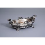 A French silver plated Louis XV style centerpiece with accompanying bowl, maker's mark V.S. (Victor