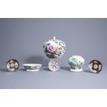 A varied collection of Chinese famille rose, qianjiang cai and Imari style porcelain, 18th C. and la