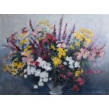 Luc De Decker (1907-1982): Still life of flowers, oil on canvas