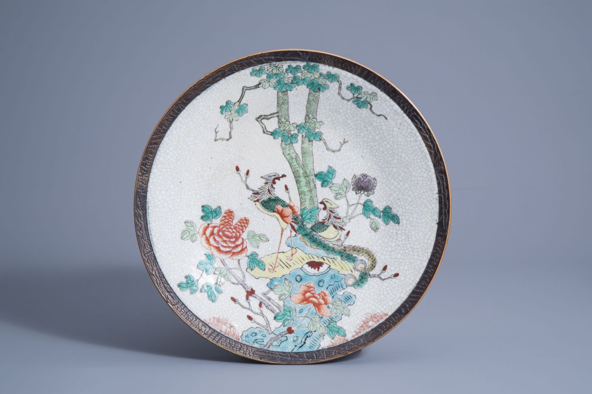 A varied collection of Chinese Nanking crackle glazed and Canton famille rose porcelain, 19th/20th C - Image 5 of 6