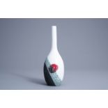 Ettore Sotsass (1917-2007): A bottle shaped glazed 'Lava' vase, executed by Bitossi (Italy) for the