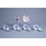 A varied collection of Chinese blue, white, Imari style and famille rose porcelain, Kangxi/Qianlong