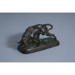 Antonio Amorgasti (1880-1942): Bull, patinated bronze, dated 1928