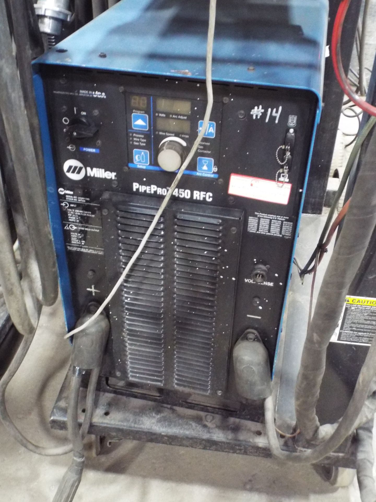 MILLER PIPEPRO 450 RFC DIGITAL MIG WELDER WITH MILLER PIPEPRO DX DIGITAL TWIN REEL WIRE FEEDER, - Image 3 of 3