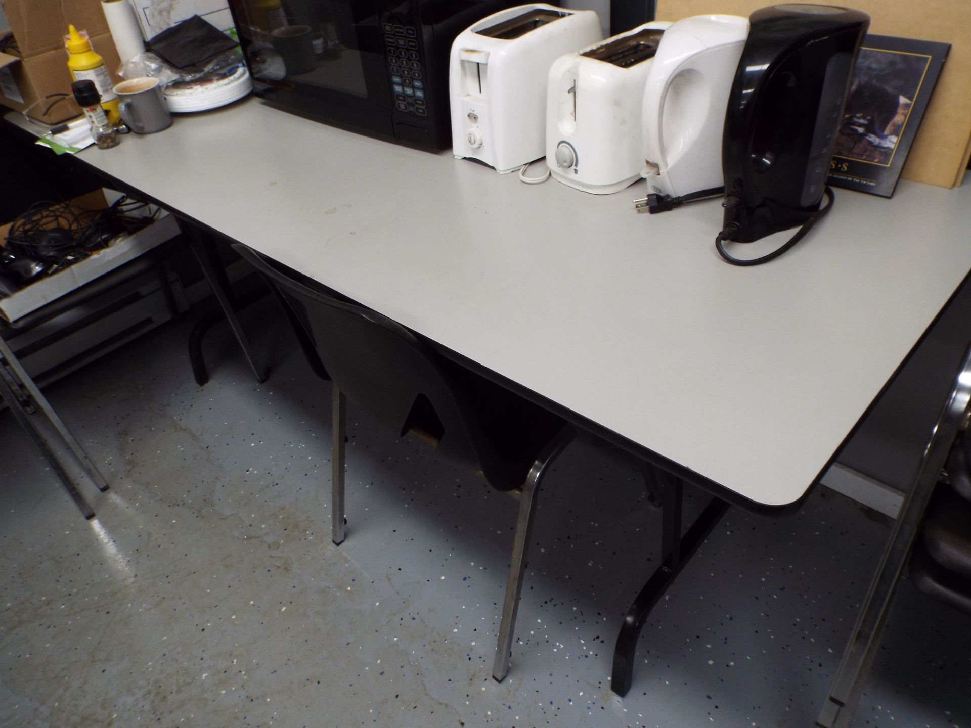 LOT/ LUNCH ROOM FURNITURE - (5) FOLDING TABLES & (APPROX. 40) CHAIRS (DELAYED DELIVERY) - Image 2 of 3