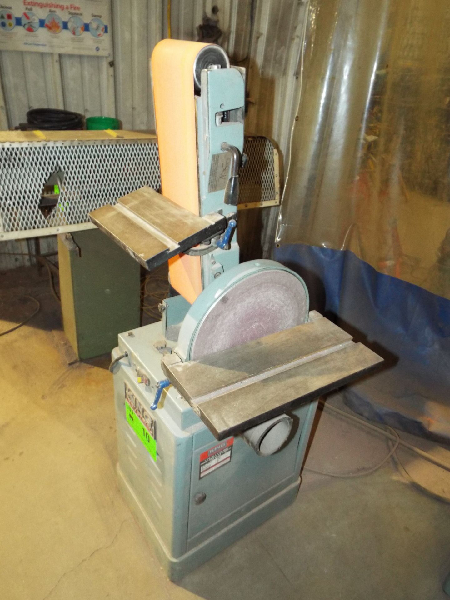 KING INDUSTRIAL KC-788FX COMBINATION SANDER WITH 12" DISC, 6" BELT, S/N: 032118 [RIGGING FEE FOR LOT - Image 2 of 3