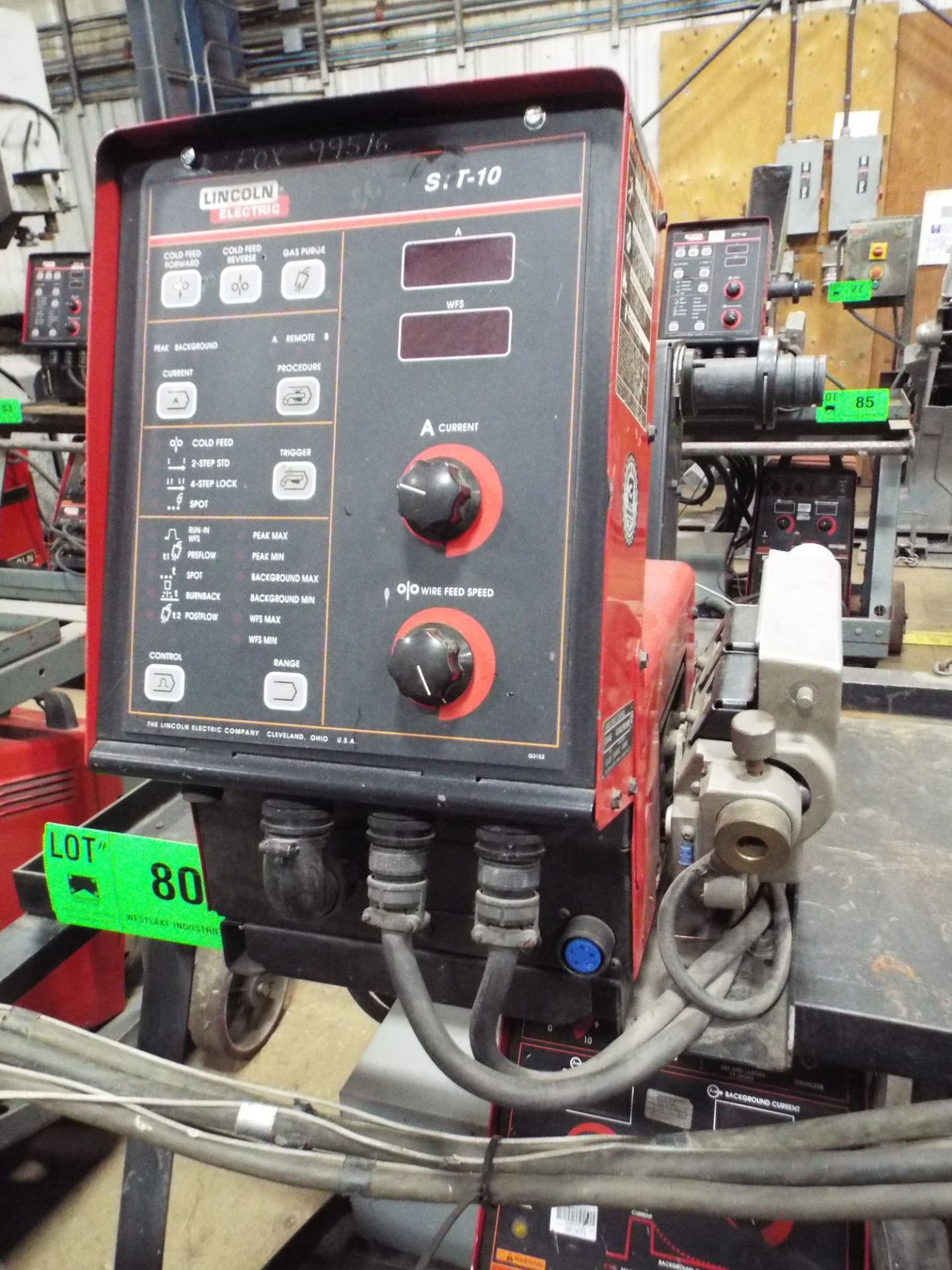 LINCOLN INVERTEC STT II DIGITAL MIG WELDER WITH LINCOLN STT-10 DIGITAL WIRE FEEDER, S/N: N/A - Image 2 of 3