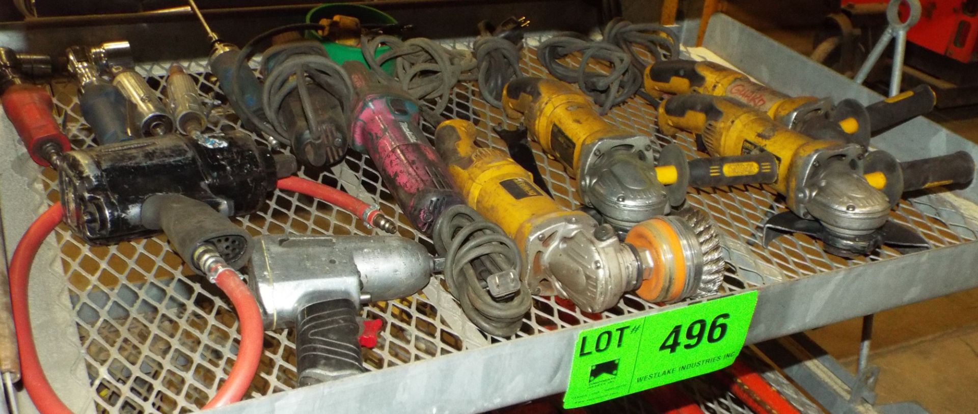 LOT/ ELECTRIC & PNEUMATIC TOOLS - ANGLE GRINDERS, IMPACT GUNS, DIE GRINDERS